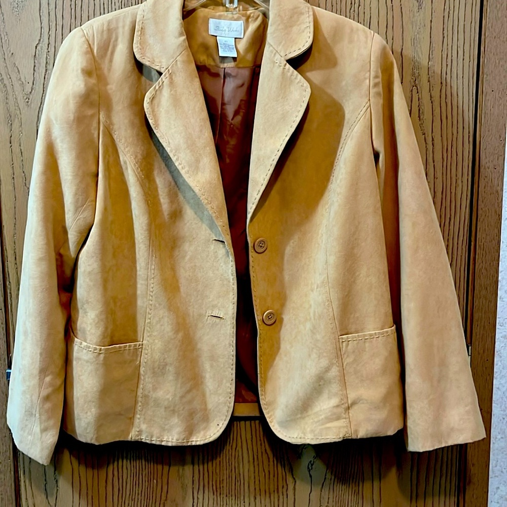 Extremely Soft Dress Jacket Tan/Beige Sz 10